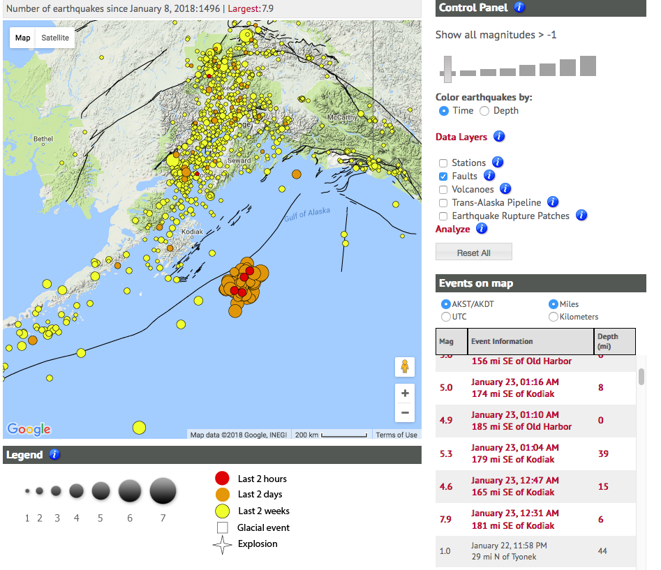 Kodiak, Alaska visual data 2